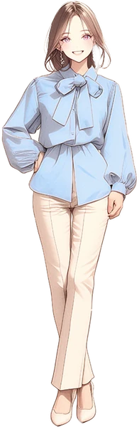 大人っぽく落ち着いた印象の女性のイラスト